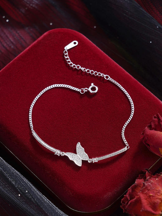 子佩集【相思引蝶】S925银手链【YS01268】时尚蝴蝶2509 商品图2