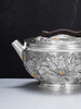 子佩集【花开福瑞】S999银摆件【ZJ039】茶具花朵嵌金平盖小茶壶2509 商品缩略图2