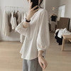 春季新款 宽松减龄显瘦小清新简约七分袖棉质上衣 商品缩略图2