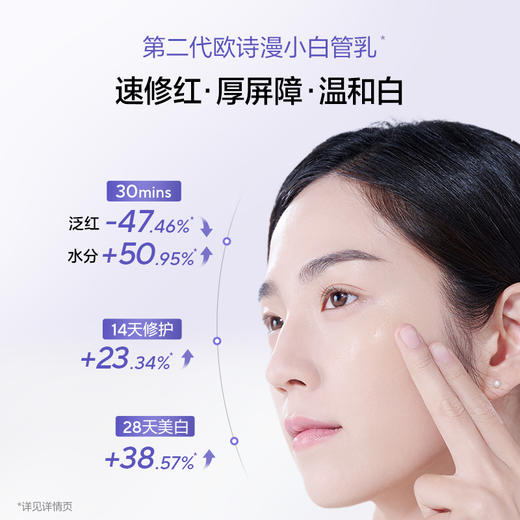 【敏肌专研乳】欧诗漫舒颜修白乳100ml，赠：20ml舒颜修白乳*2+2.0安心小白管5支 商品图4