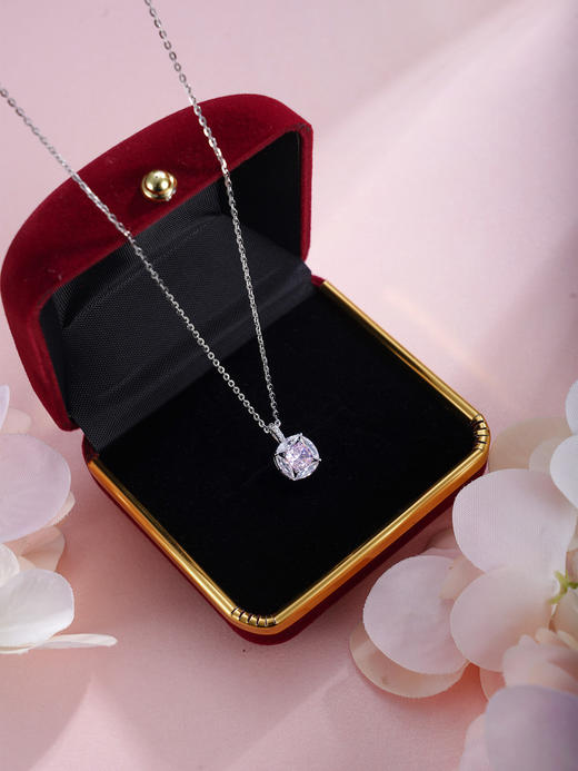 子佩集【粉红心绪】S925银套链【YL-7928103】锆石项链2509 商品图0