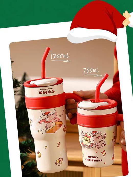 4楼Eubelle欧蓓 川岛屋&lulu猪联名 巨无霸保温杯大容量杯 活动价：69-79元 商品图4