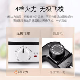 苏泊尔(SUPOR) ZMD安心系列 3L 多功能电火锅 四档火力调节 不沾内胆 1200W大火力 电火锅H24YK11