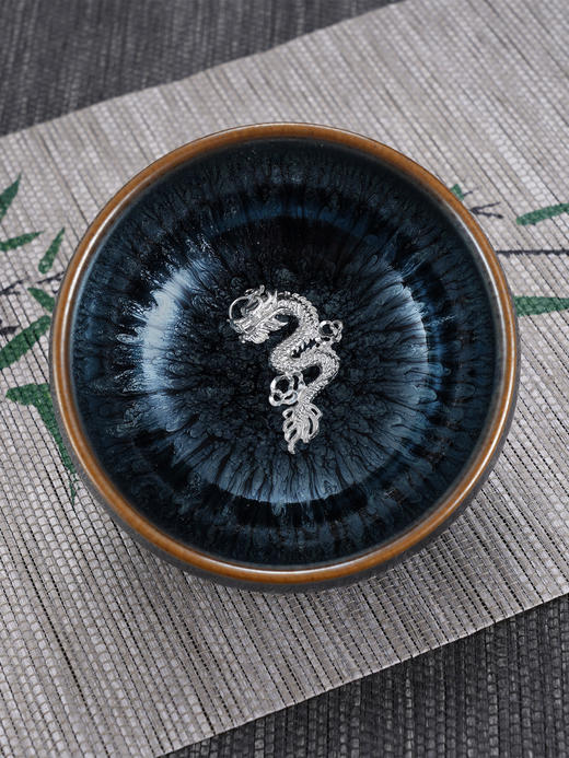 子佩集【神龙临渊】S990银摆件【YSYCJ002】茶具品茗杯原创作品茶杯龙腾2509 商品图3