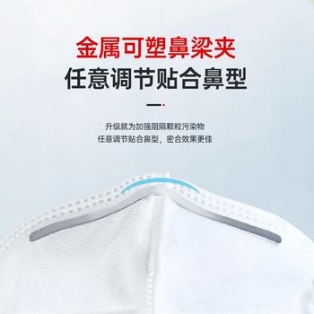 3M夏季KN95防尘口罩防花粉过敏飞沫超薄透气 环保50只/袋9501+ 商品图1