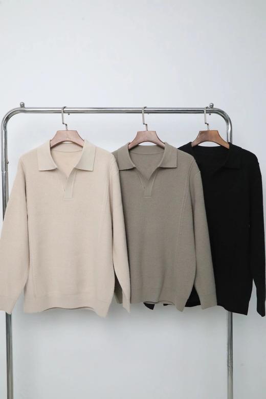 意式老钱剪刀领羊毛针织衫 S0246206 商品图14