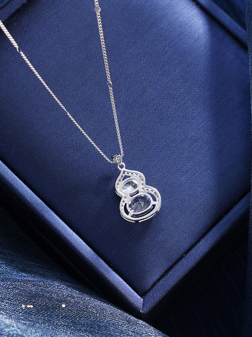 子佩集【紫气福来】S925银套链【YL-7561】时尚锆石葫芦项链2509 商品图8