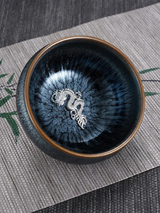 子佩集【神龙临渊】S990银摆件【YSYCJ002】茶具品茗杯原创作品茶杯龙腾2509 商品图4