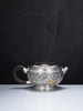 子佩集【花开福瑞】S999银摆件【ZJ039】茶具花朵嵌金平盖小茶壶2509 商品缩略图4