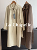 拉夏贝尔/La Chapelle极简高级翻领风衣早秋韩版休闲宽松廓形大衣中长款 商品缩略图0