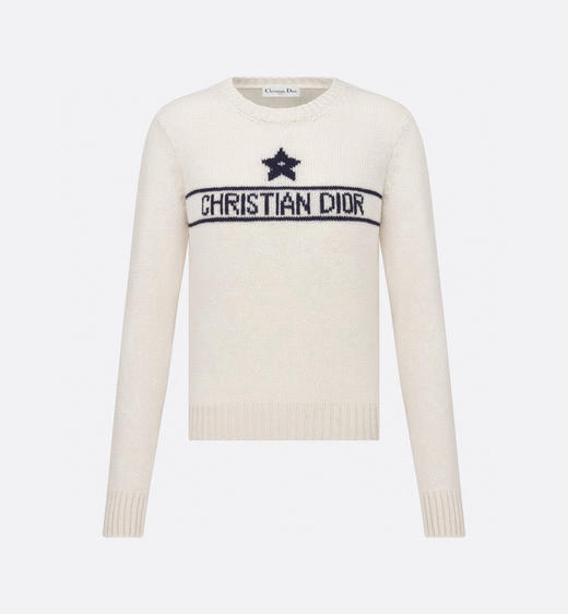 DR-S 星星米白色羊绒衫 商品图0