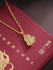 子佩集【竹福吉祥】S925银套链【DZ07047】古法银镀金葫芦竹叶和田玉2509 商品缩略图2