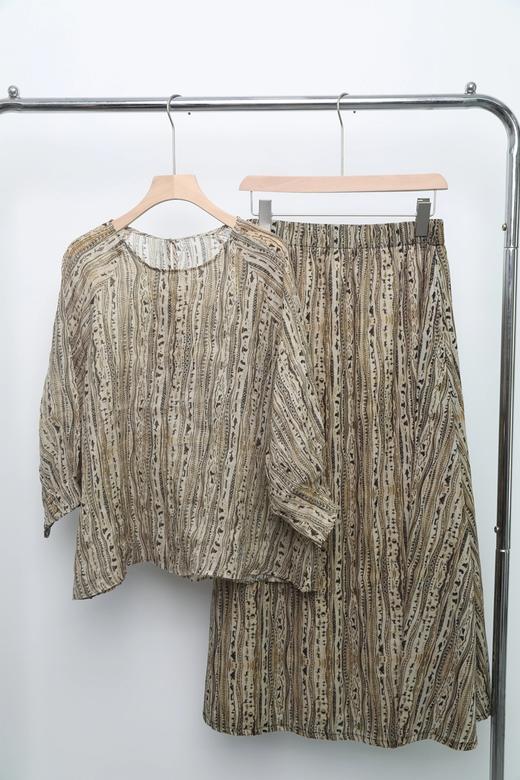 （小眠专属）进口棉定制印花套装 上衣C2288021/半身裙C2288022 【3~7发货】 商品图5