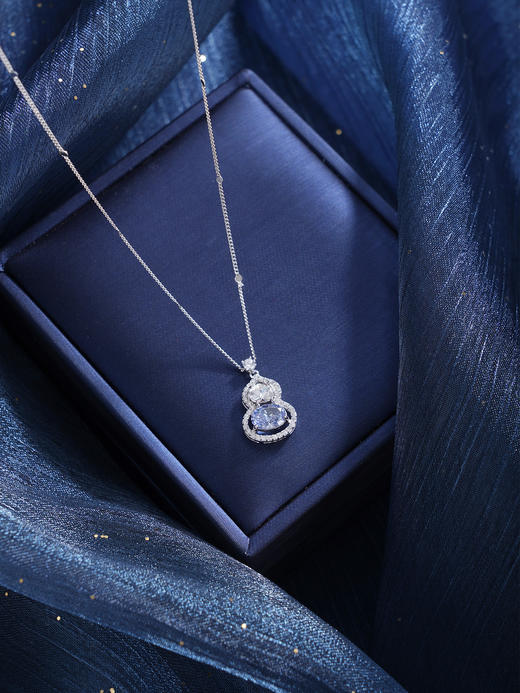 子佩集【紫气福来】S925银套链【YL-7561】时尚锆石葫芦项链2509 商品图4