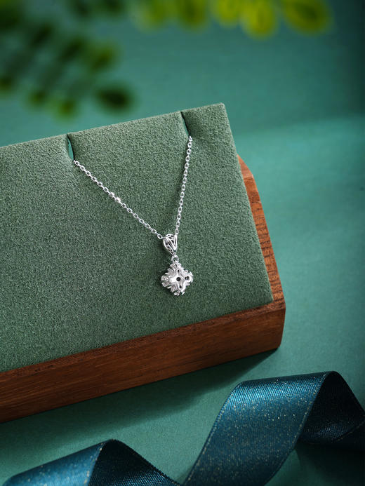 子佩集【钟情四叶】S925银套链【XL070314】时尚四叶草锆石2509 商品图5