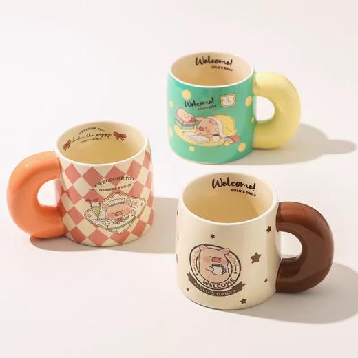 4楼Eubelle欧蓓 川岛屋&LuLu猪联名 马克杯陶瓷杯550ml 活动价：58元 商品图2