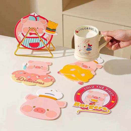 4楼Eubelle欧蓓 川岛屋&lulu猪联名 隔热垫餐桌防烫餐垫/杯垫 耐高温砂锅垫 活动价：15.8-79元 商品图0