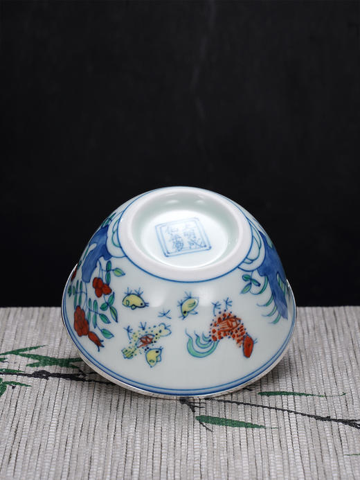 子佩集【鸡鸣富贵】S990银摆件【QF005】茶具品茗杯公鸡茶杯纯银内胆2509 商品图6