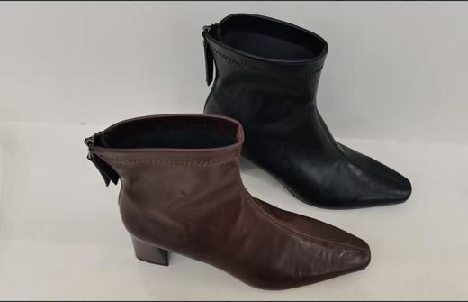 【门店同款】ENJOY冬季粗跟经典短靴 166445608 商品图2