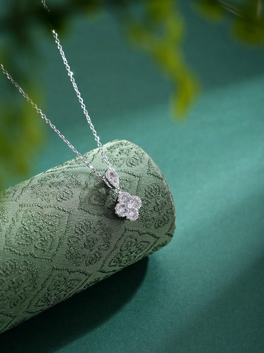 子佩集【钟情四叶】S925银套链【XL070314】时尚四叶草锆石2509 商品图2