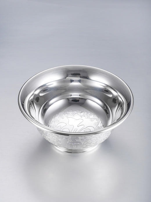 子佩集【云升福起】S999银摆件【FS026】餐具碗祥云福字2509 商品图7