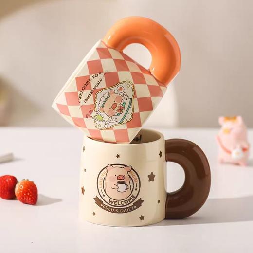 4楼Eubelle欧蓓 川岛屋&LuLu猪联名 马克杯陶瓷杯550ml 活动价：58元 商品图0