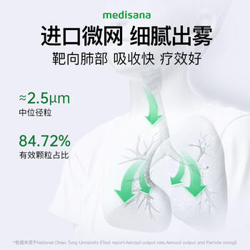 MEDISANA德国手持雾化器家用儿童婴儿医用雾化机轻音便携式老人雾化吸入器 商品图5