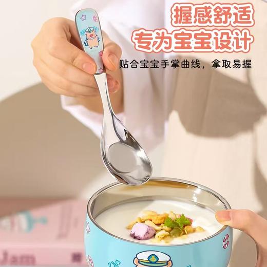 4楼Eubelle欧蓓 川岛屋&lulu猪 不锈钢短柄元宝勺 儿童 活动价：11.8元 商品图3