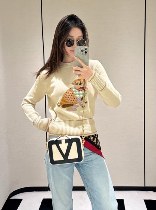 女款字母长袖针织毛衣023 商品图2