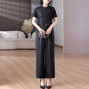 A8925新中式香云纱套装女国风真丝衬衫两件套高端桑蚕丝阔腿裤2025 商品缩略图3