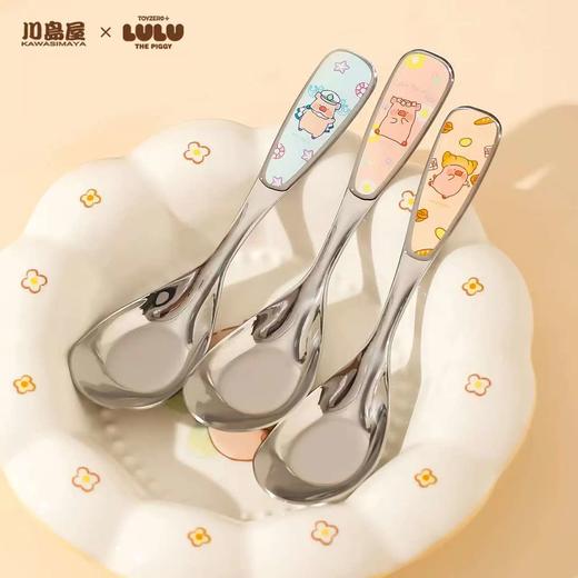 4楼Eubelle欧蓓 川岛屋&lulu猪 不锈钢短柄元宝勺 儿童 活动价：11.8元 商品图0