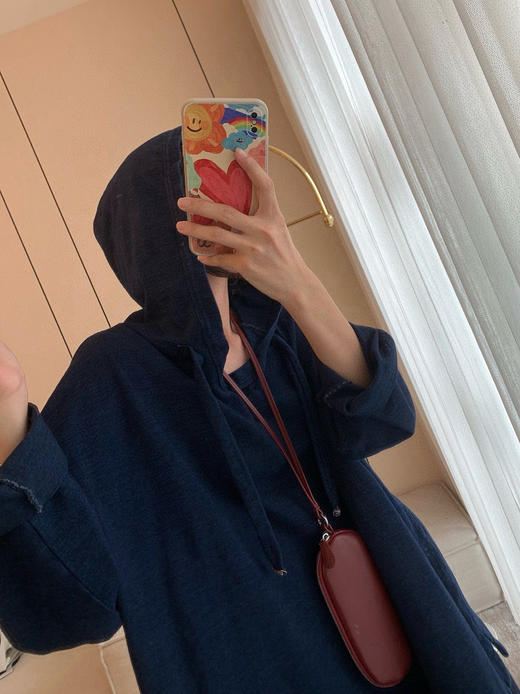 106-2 渠道货 亲戚工厂一手货 45R 重磅纯棉 三色阔版连帽卫衣 商品图12