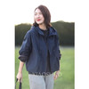 秋季新款 宽松休闲时尚减龄立领连帽短款风衣外套女夹克7170 商品缩略图1