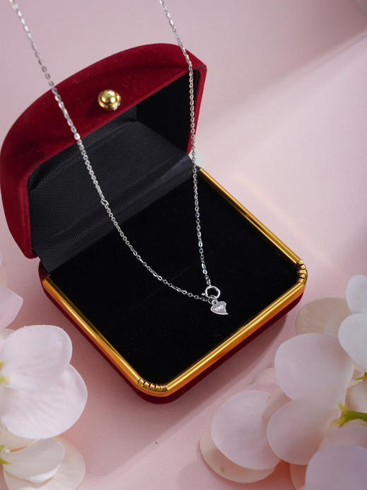 子佩集【粉红心绪】S925银套链【YL-7928103】锆石项链2509 商品图8