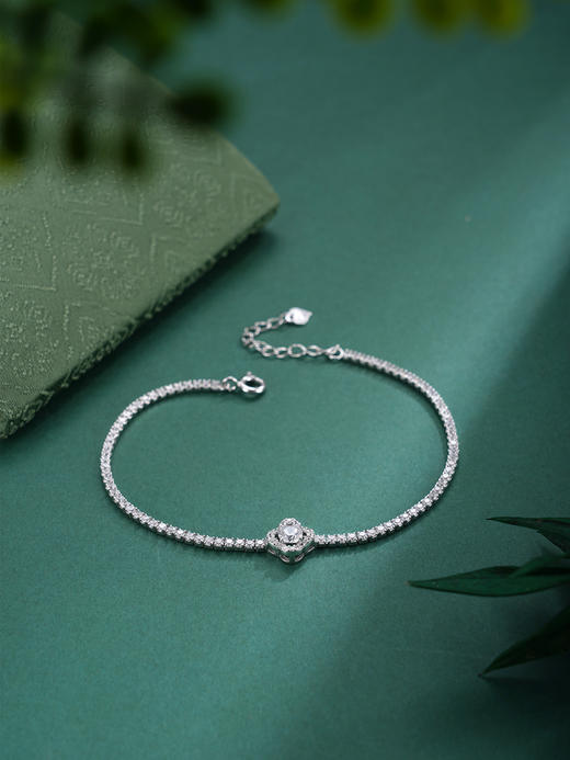子佩集【许愿四叶】S925银手链【SL070548】时尚四叶草锆石2509 商品图6