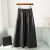 BH25-LNS250822A2025新款真皮半身裙女秋冬气质高腰长裙绵羊皮A字裙 商品缩略图1
