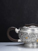 子佩集【花开福瑞】S999银摆件【ZJ039】茶具花朵嵌金平盖小茶壶2509 商品缩略图6