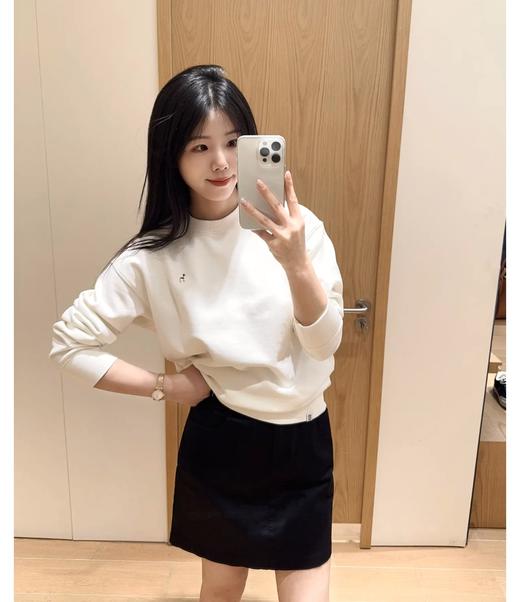 国内单25款哈吉斯 秋季基础款刺绣卫衣 男女同款 酵素水洗 商品图2