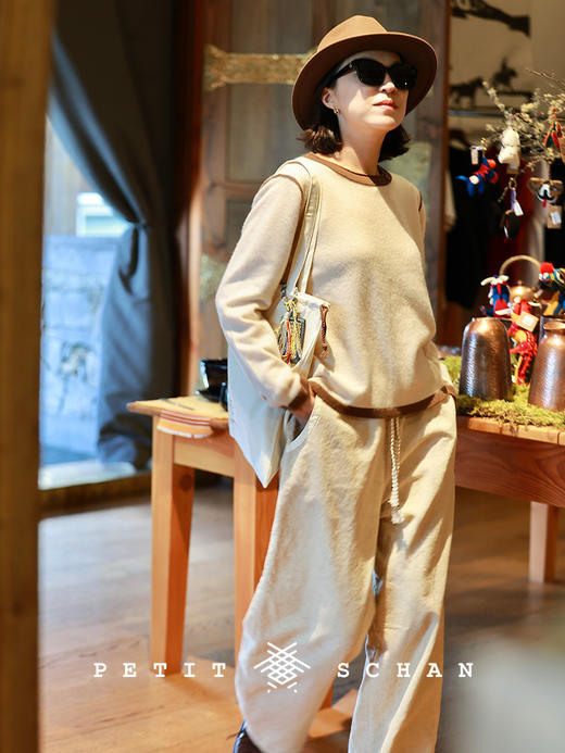 PETIT SCHAN小闪 CLO#923 A few beats behind 慢两拍 棉亚麻灯芯绒萝卜裤锥形裤 商品图3