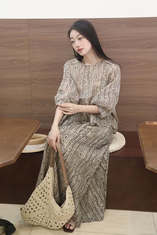 （小眠专属）进口棉定制印花套装 上衣C2288021/半身裙C2288022 【3~7发货】 商品图3