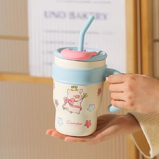 4楼Eubelle欧蓓 川岛屋lulu猪大容量保温杯 吸管杯高颜值冰霸杯 活动价：69-79元 商品图3