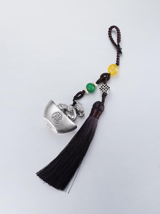 子佩集【祥瑞福辏】S999银钥匙扣【BX0280959】十二生肖元宝原创作品招财进宝可转动2509 商品图5