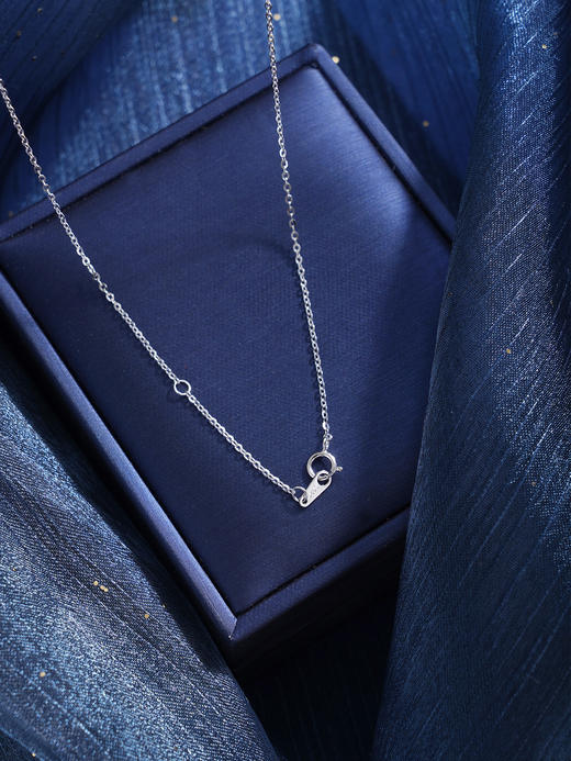 子佩集【蓝调旋律】S925银套链【YL-7466】时尚玫瑰切锆石项链2509 商品图7