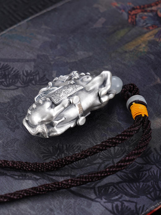 子佩集【马上发财】S999银手把件【HS009】卧马招财进宝2509 商品图7