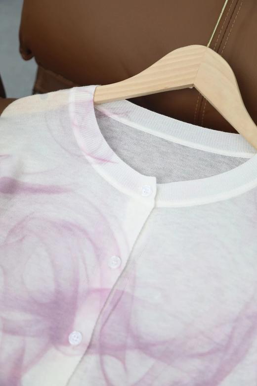 粉色天丝羊毛针织衫 圆领B010115-1/开衫B010115-2 商品图12