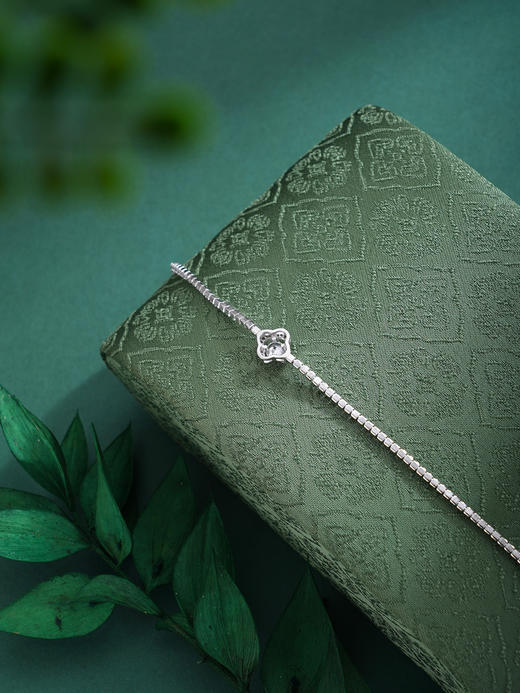 子佩集【许愿四叶】S925银手链【SL070548】时尚四叶草锆石2509 商品图7