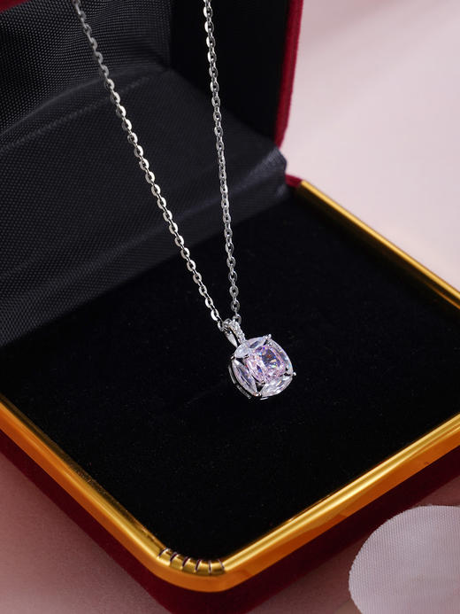 子佩集【粉红心绪】S925银套链【YL-7928103】锆石项链2509 商品图5
