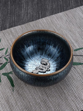 子佩集【神龙临渊】S990银摆件【YSYCJ002】茶具品茗杯原创作品茶杯龙腾2509