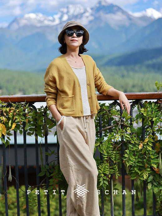 PETIT SCHAN小闪 CLO#923 A few beats behind 慢两拍 棉亚麻灯芯绒萝卜裤锥形裤 商品图4