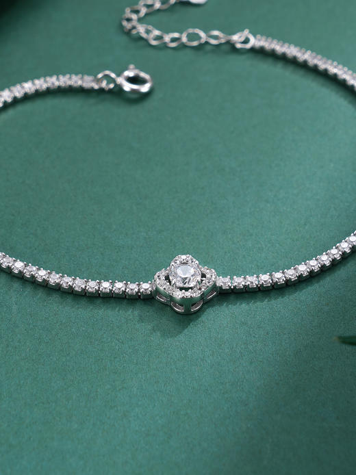 子佩集【许愿四叶】S925银手链【SL070548】时尚四叶草锆石2509 商品图4